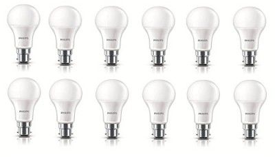 Philips Ace Saver 10.5W B22 LED Bulb,Cool Day Light,Pack of 12