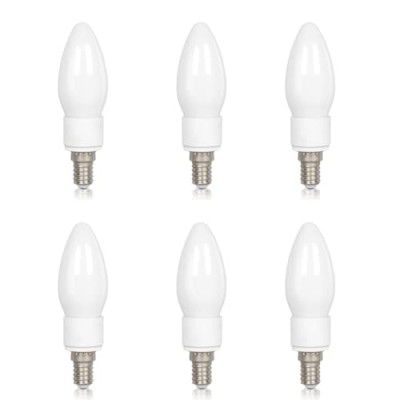 Philips Ace Saver 2.7W E14 LED Glass Candle Bulb | Candle Bulb for Home Decoration | Cool White, Pack of 6