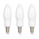 Philips Ace Saver 2.7W E14 LED Glass Candle Bulb | Candle Bulb for Home Decoration | Cool White, Pack of 3...