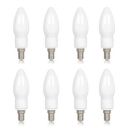 Philips Ace Saver 2.7W E14 LED Glass Candle Bulb | Candle Bulb for Home Decoration | Cool White, Pack of 8...