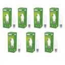 PHILIPS Ace Saver 2.7W E27 LED Glass Candle Bulb | Warm White, Pack of 7...