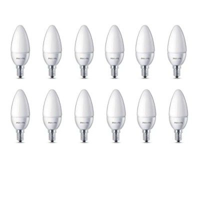 Philips Ace Saver Base E14 2.7-Watt LED Lamp (Pack of 12, White)