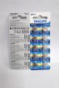 Philips Alkaline Button Batteries LR44 Pack of 10...