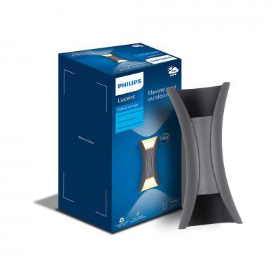 Philips aluminium 10W Vertical decorative Wall Light|Lucent Outdoor Wall Light for 
