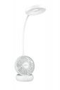 PHILIPS Anemo Rechargeable LED Table Lamp with Fan | 5W Bedside Dimmable LED Desklight with Gooseneck...