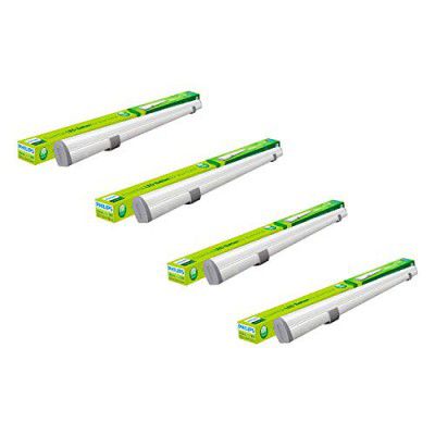 Philips Astra Line 9-Watt 2-Feet LED Tubelight Batten (Warm White, Pack of 4)