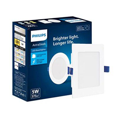 PHILIPS Astra Sleek 5-watt Square LED Downlighter | Cut Out: 75 mm