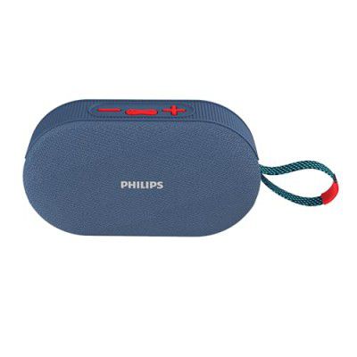 PHILIPS Audio TAS1400BL Wireless Bluetooth Speaker with 12W Sound Output, 1200mAh Rechargable Battery, 10H Playtime