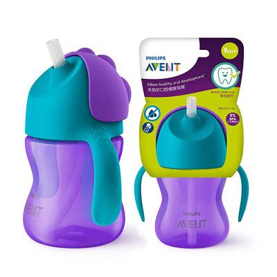 Philips Avent Plastic BPA Free Material Aven Straw Cup SCF796/00 200 ML 1 Piece, Multi