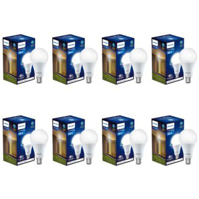 PHILIPS Base B22 12-Watt (Pack of 8, Cool Day Light)