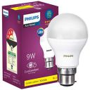 Philips Base B22 9-Watt LED Bulb (Warm White)...