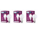 PHILIPS Base B22 LED Bulb (White, 7-Watt) Pack of 3...