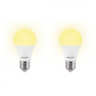 Philips Base E27 12-Watts LED Bulb (Golden Yellow,Pack of 2)