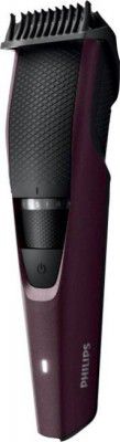 PHILIPS BT3125/15 Trimmer 45 min Runtime 10 Length Settings (Maroon)
