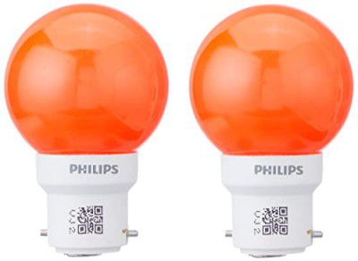 Philips Deco Mini Base B22 0.5-Watt LED Bulb (Pack of 4, Red)