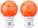 Philips Deco Mini Base B22 0.5-Watt LED Bulb (Pack of 4, Red)...