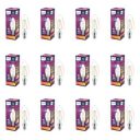 Philips E14 Clear Candle 400-Lumen Decorative Wall Lights (4W, Pack of 12, Warm White)...