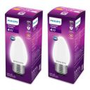 Philips E27 LED Bulb (4W, Pack of 2, White)...
