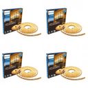 PHILIPS FlexiShine LED Strip Light 5M | 8 Watt per Meter | 120 LEDs/m | IP65 Waterproof LED Rope Light | Warm White Pack of 4...