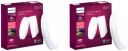 PHILIPS Full Glow 18-watt Round LED Surface Downlighter,Cool Day Light, Pack of 2 Recessed Ceiling Lamp (White)...
