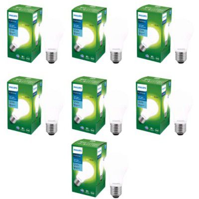PHILIPS Full Glow Energy Saver Filament Glass E27 LED Bulb | 9-watt, 825 Lumen, Pack of 7