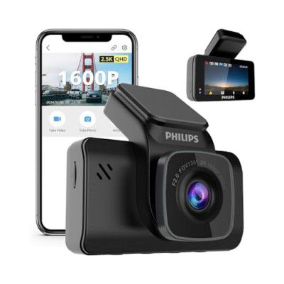 [Extra Rs 673 OFF] Philips GoSure 5101 Dash Camera for Car | 4MP 2K QHD 1600P | Sony STARVIS IMX335