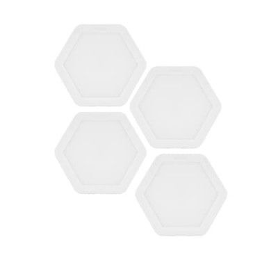 PHILIPS Hexastyle 12W Downlighter(Warm White), Pack of 4 | Cutout - 6 inch | Panel Light for False Ceiling