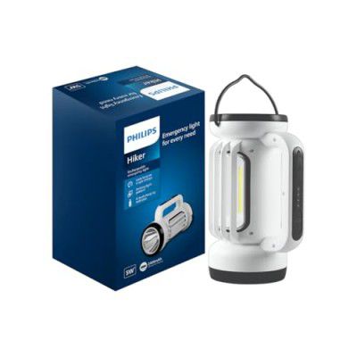 Philips Hiker 5W Rechargeable Emergency Light | Long Lasting with 2400 mAh Battery and 6 Hours Backup