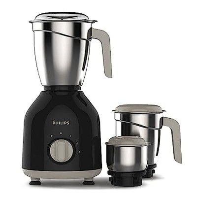 Philips HL7756/00 Mixer Grinder 750 Watt, 3 Stainless Steel Multipurpose Jars with 3 Speed Control and Pulse function