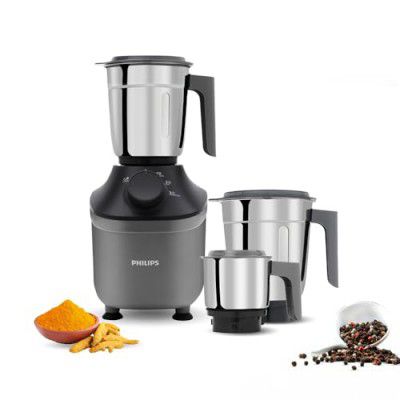 Philips HL7770/00 Mixer Grinder, 800 Watt Powerful motor, 3 Jars, MicroGrind technology