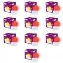 Philips Joy Vision Coral Rush 0.5W LED Night Lamp (Red, Pack of 10)...