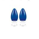 PHILIPS LED Deco Blue 0.5W Glass candle (Pack of 2)...