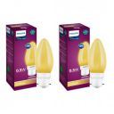 PHILIPS LED Deco Yellow 0.5W Glass Candle (Pack of 2)...