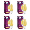 PHILIPS LED Deco Yellow 0.5W Glass Candle (Pack of 4)...
