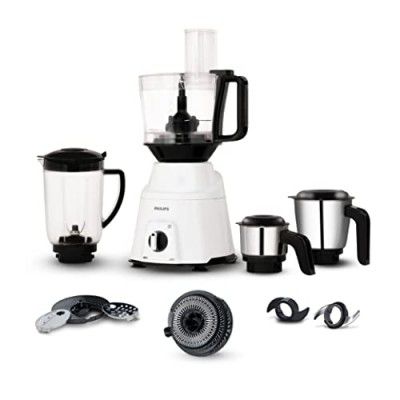 PHILIPS Mixer Grinder 750 Watt, 3 in 1 (Mixer Grinder + Juicer + Food Processor) 4 Jar and Motor