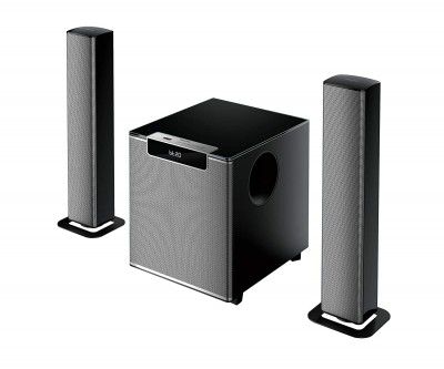 (Renewed) Philips MMS2220B 2.1 CH 120W Bluetooth Convertible Multimedia Soundbar/Speaker