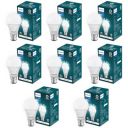 PHILIPS Multi - Wattage LED Bulb | 2 Wattages (9w, 0.5w) In 1 LED Bulb | Colour : Crystal White, Pack Of 8...