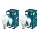 PHILIPS Multi - Wattage LED Bulb | 2 Wattages (9w, 0.5w) In 1 LED Bulb | Colour : Crystal White, Pack Of 2...