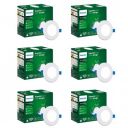 Philips Prime Neo 3-watt Concealed JB LED downlighter for Ceiling | Red, Pack of 6 | Cut Out : 2 inch...