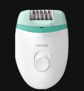 Philips Satinelle Essential Corded Epilator (Compact, BRE245/00, White/Green)...