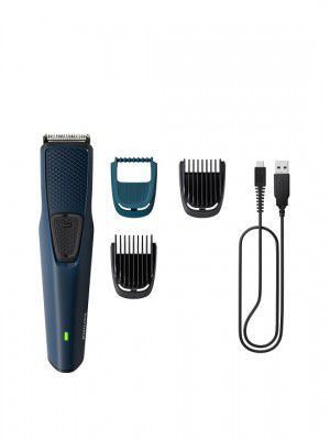 Philips Skin Protect Beard Trimmer BT1232/18 Last 4X Longer Self Sharpening Blades- Blue