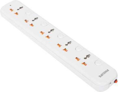 Philips SPN1358WD 5 Socket Extension Boards (White)