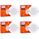 Philips Star Surface 3 Watts Striker Shape Cabinet Light (Cool Day, White, Pack of 4)...