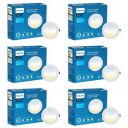 PHILIPS StarFit 7-watt Round LED Downlighter | 3 Colors in 1 Concealed JB LED Downlight White, Pack of 6...