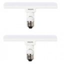 Philips Stellar Bright 10W LED T-Bulb, Base: E27 (Warm White), Pack of 2 (929001861213_2)...