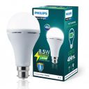 PHILIPS Stellar Bright Rechargeable Emergency Inverter LED Bulb, B22 8.5-Watt-Crystal White(Pack of 1)...