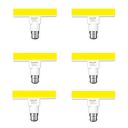 Philips T-Bulb Rangoli B22 5-Watt LED Bulb (Pack of 6, Yellow)...