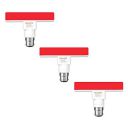 PHILIPS T-Bulb Rangoli B22 5-Watt LED Bulb (Red) - Pack of 3...