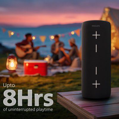 Philips TAS4400BK/94 Wireless Bluetooth Speaker, 40W (Deep Black)