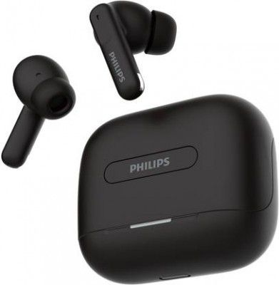 PHILIPS TAT1050BK/94 In Ear Earbuds with ANC & ENC (Deep Black, True Wireless)